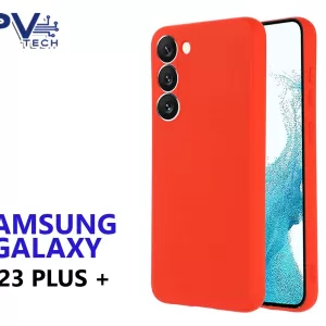 Estuche de Silicona Color Rojo Galaxy S23 Plus
