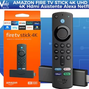 Amazon Fire Tv Stick 4K Uhd Hdr Hdmi Asistente Alexa Netflix