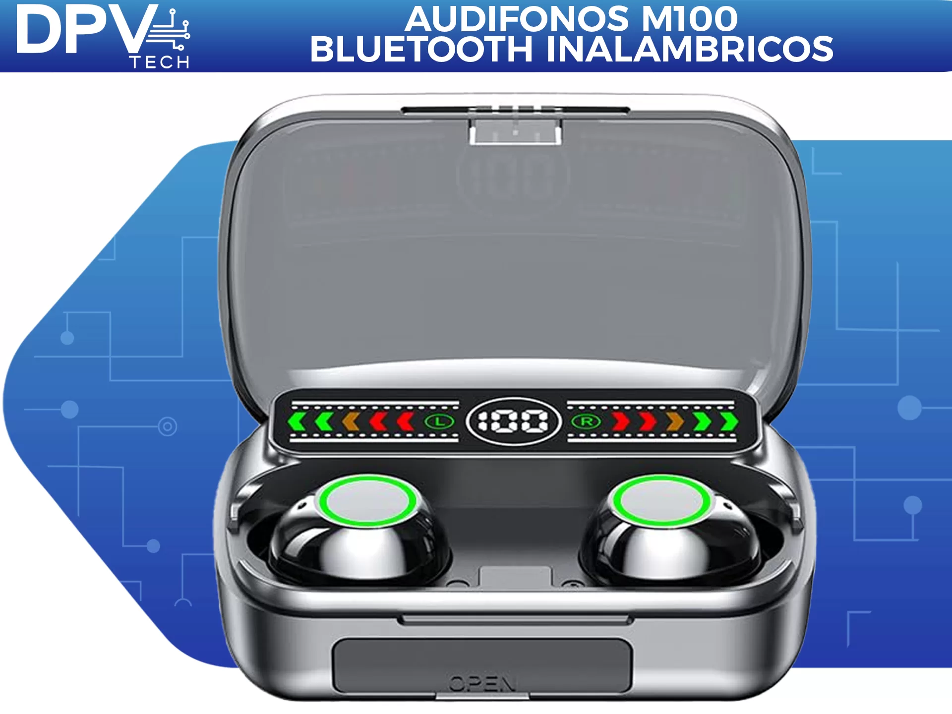 Audífonos Bluetooth Inalámbrico M100 BT V5.3