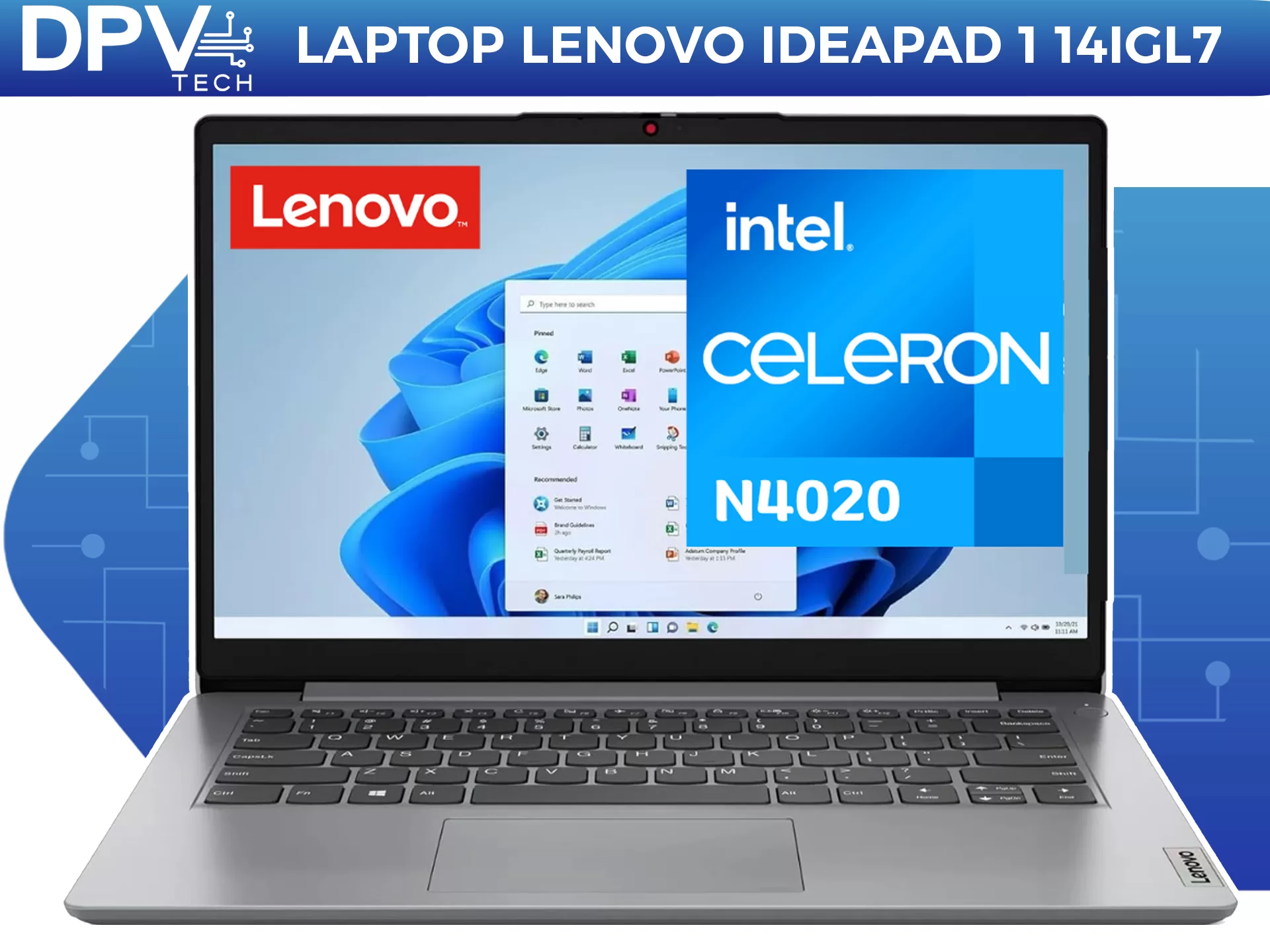 Laptop Lenovo Ideapad 1 14IGL7 Intel Celeron N4020 Ram 4gb Ssd 128gb 14″