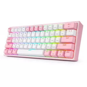 Teclado Gamer Wireless Fizz Pro K616-Rgb Mecanico Redragon Rosado